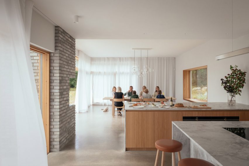 White home in Sweden by Asa Hjort Architects