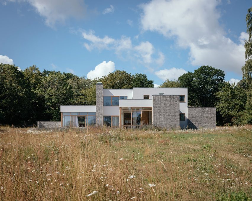 White home in Sweden by Asa Hjort Architects