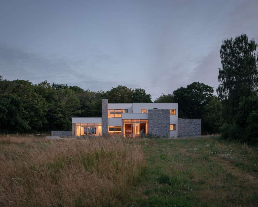White home in Sweden by Asa Hjort Architects