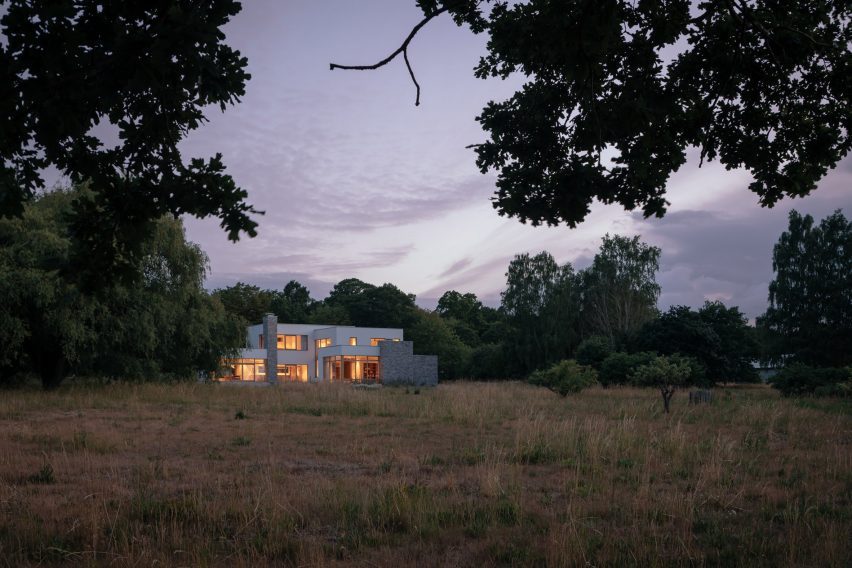 White home in Sweden by Asa Hjort Architects