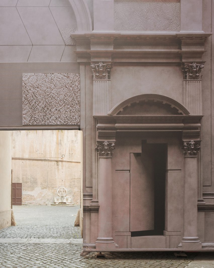 ROBOCOOP's temporary construction site facade