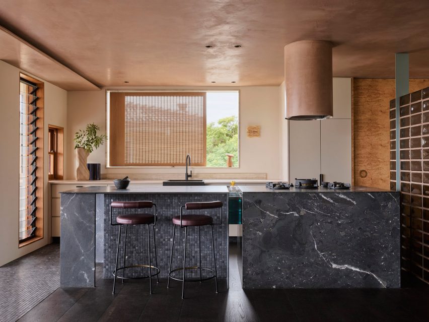 Kitchen interior of Black Diamond house by YSG
