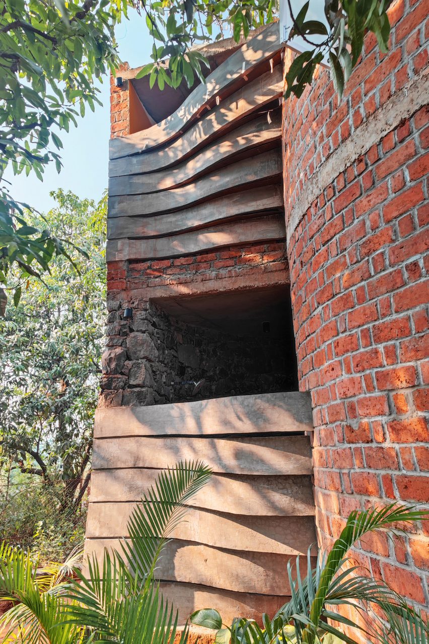 Blurring Boundaries designs brick home nestled in Indian forest