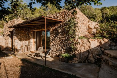 A 200-year-old building sat into the hillside