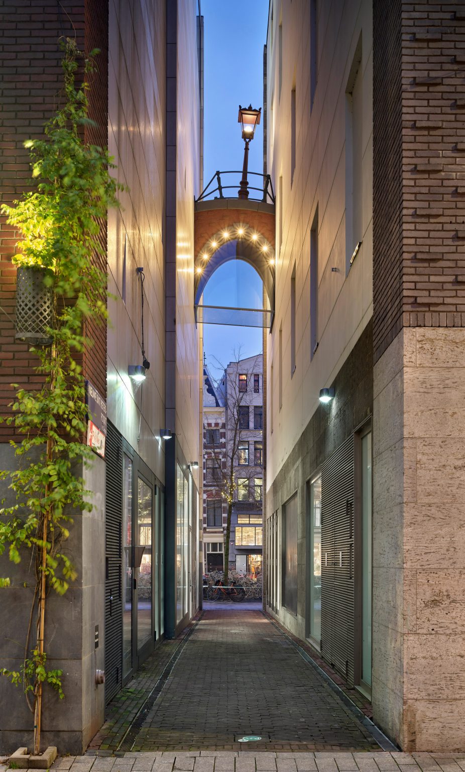 Night view of Canal Skybridge by Franky
