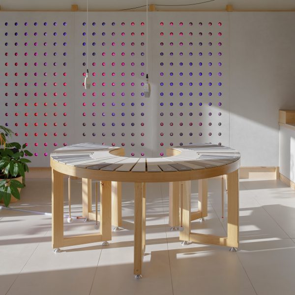 Ceramophone is a percussion instrument with keys made of porcelain tiles