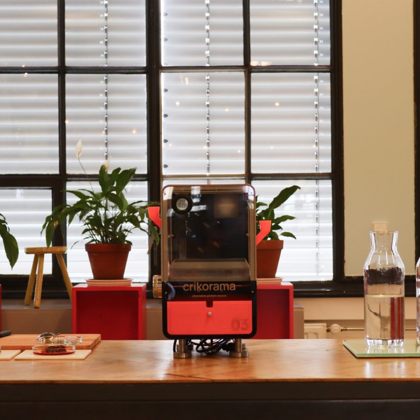 A countertop device used for farming crickets