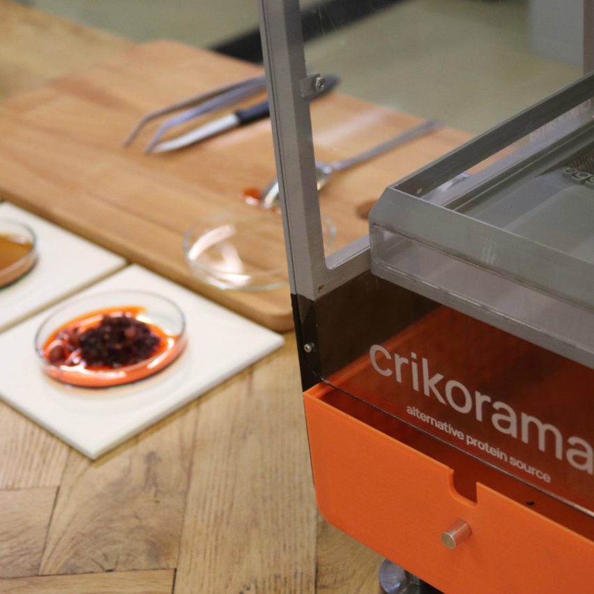 A countertop device used for farming crickets