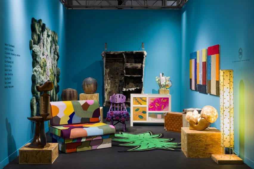 colourful furniture in a colourful room