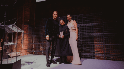 Stage view of Dezeen Awards event 2023