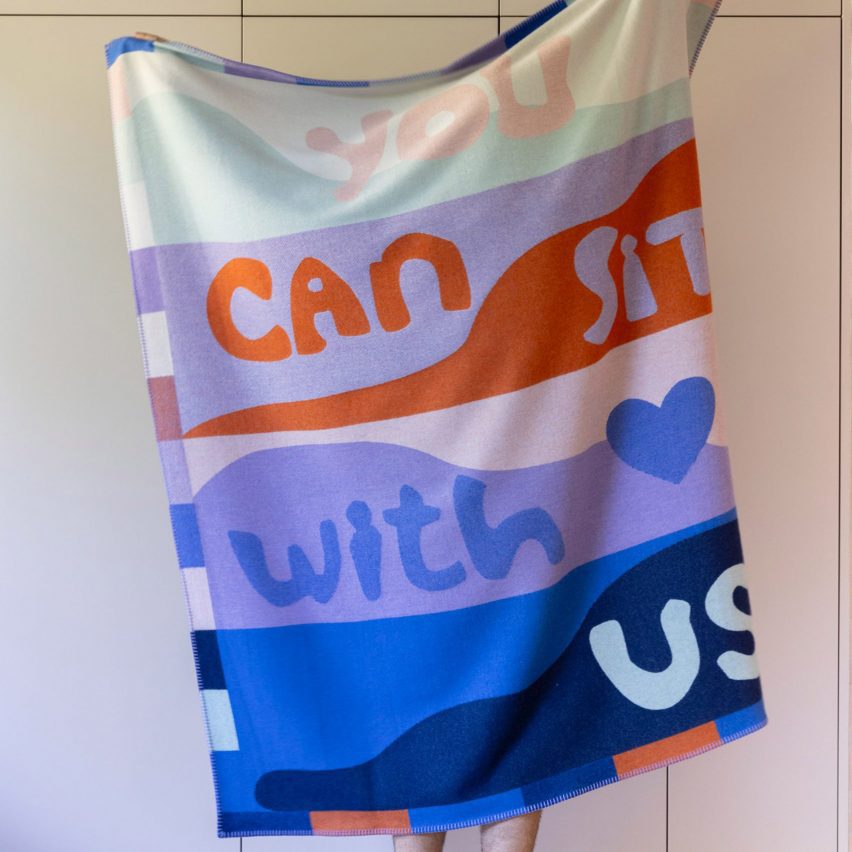 You Can Sit With Us blanket by 2LG