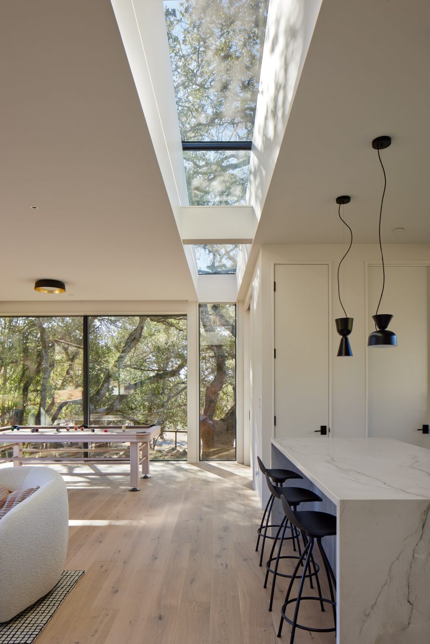 white interior