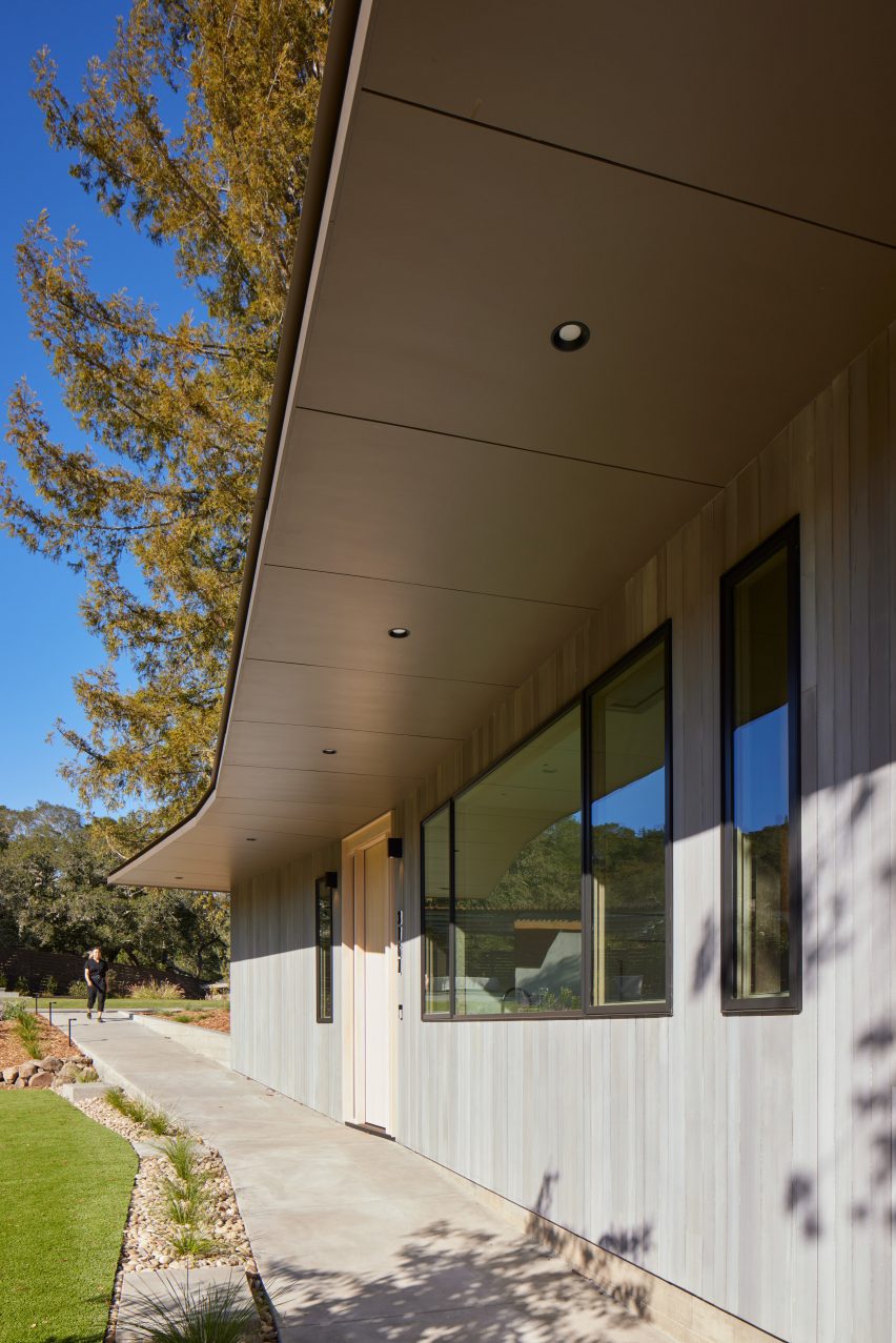 light wood prefab house