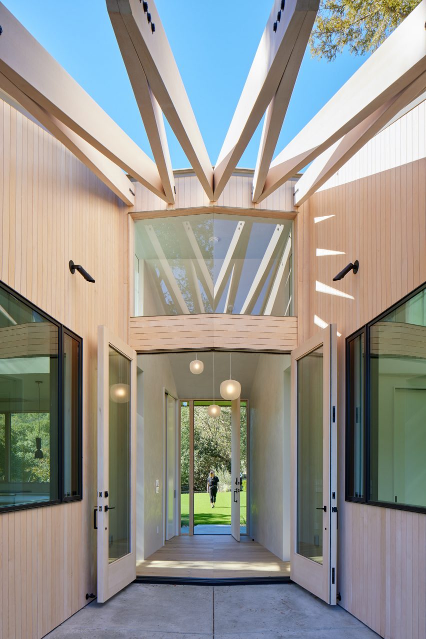 light wood house