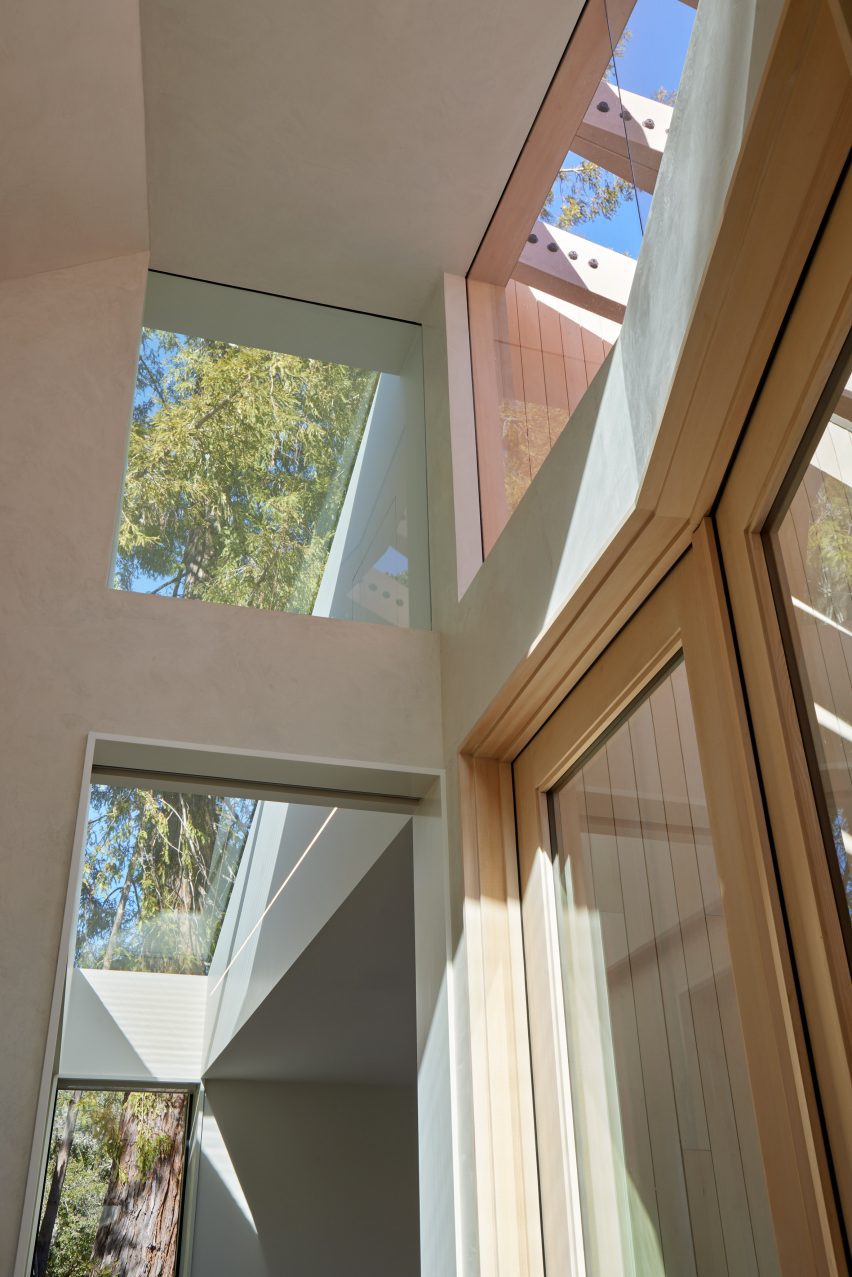 large windows in hallway