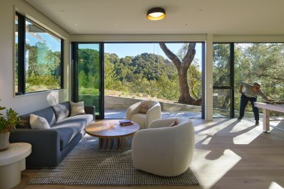 a home with large windows