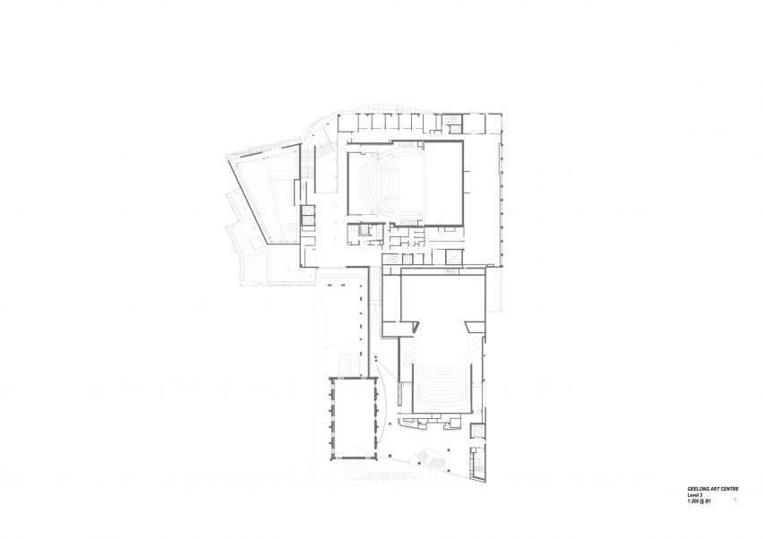 Third floor plan of the Geelong Arts Centre by ARM Architecture