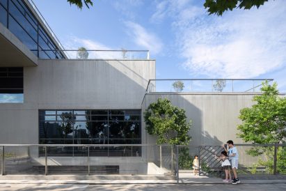 View of entrance to Nanchang OCT Contemporary Arts Centre in China