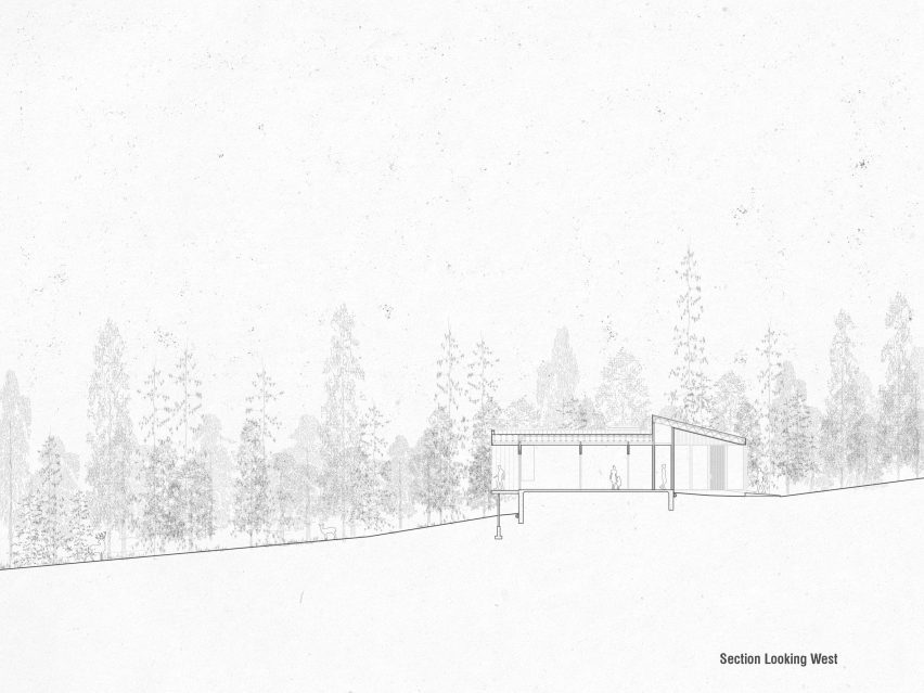 Section of Oklahoma cabin by Far + Dang