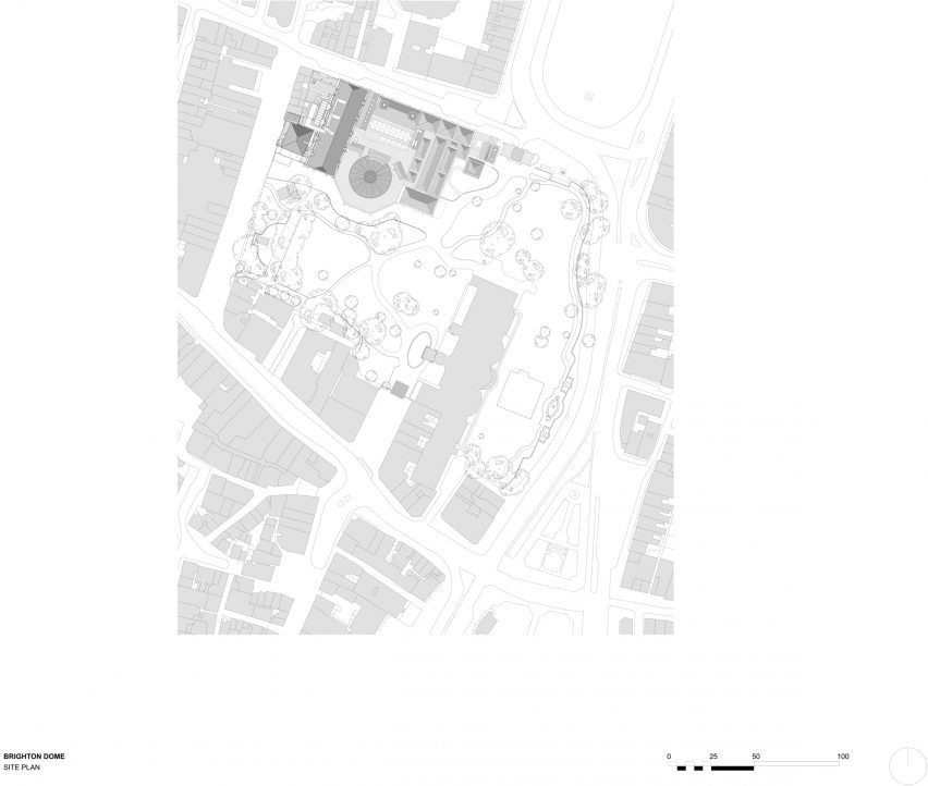 Site Plan Brighton Dome refurbishment by FCBS
