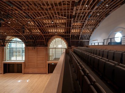 Corn Exchange interior in Brighton Dome refurbishment by FCBS