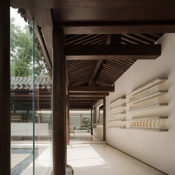 Interior view of corridor in FOG Architecture's To Summer fragrance store