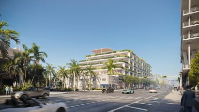 Exterior view of The Alton by Foster + Partners in Miami Beach