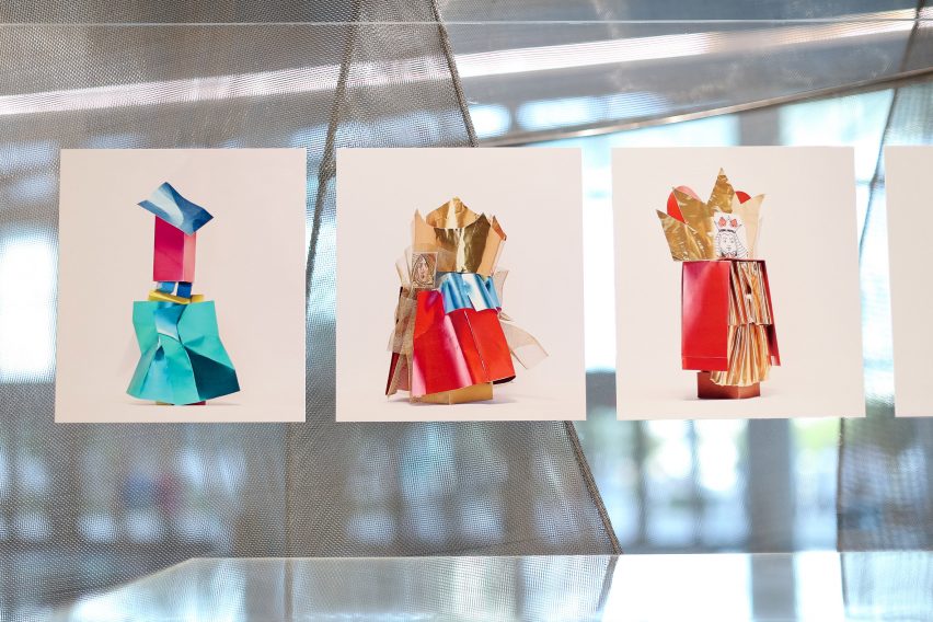 Louis Vuitton handbag collection by Frank Gehry