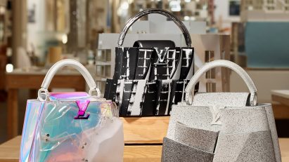 Louis Vuitton handbag collection by Frank Gehry
