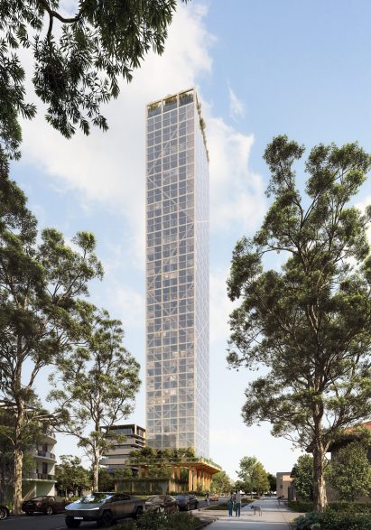 C6 mass timber residential tower by Fraser & Partners