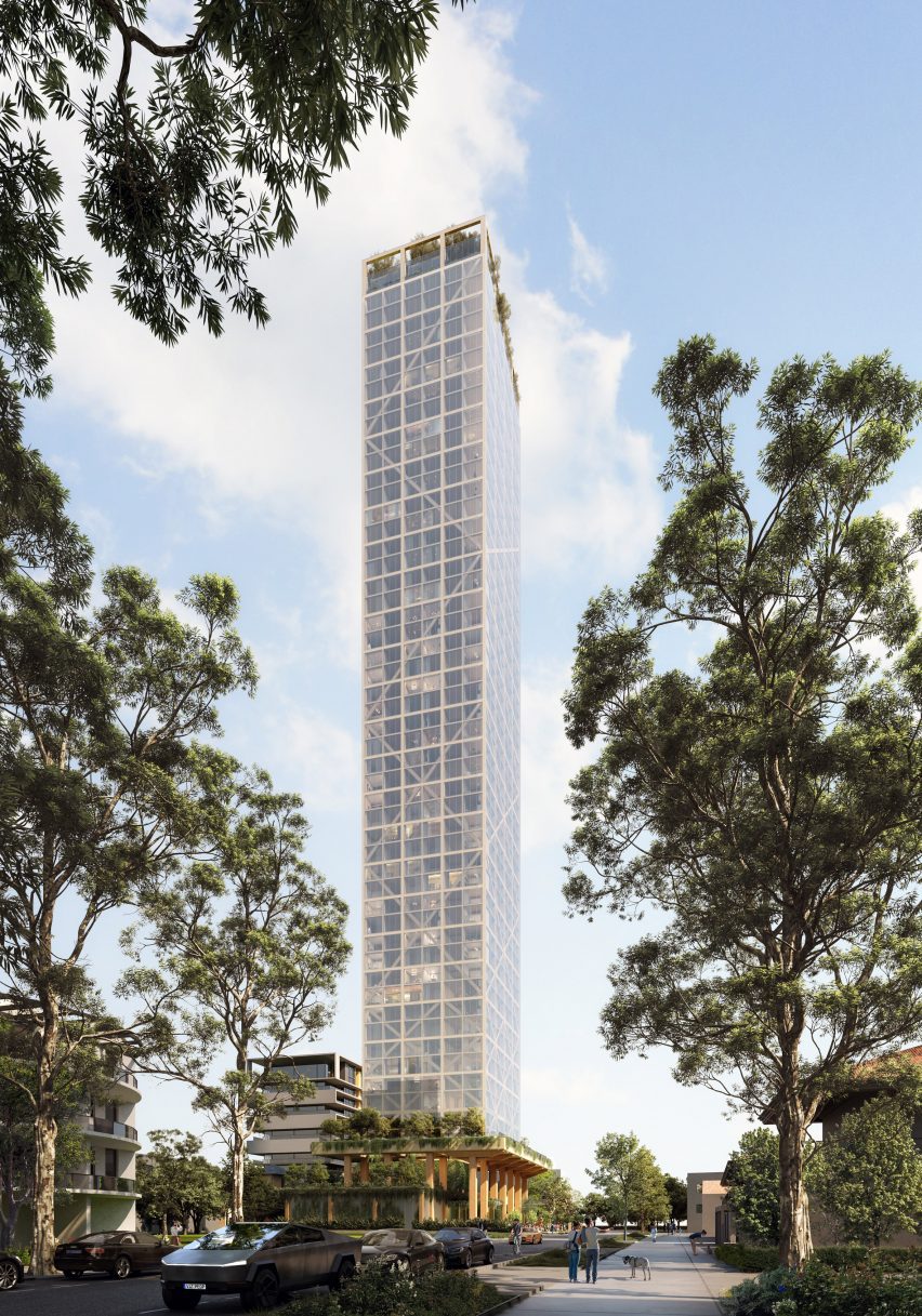 C6 mass timber residential tower by Fraser & Partners