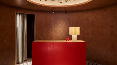 Restaurant lobby by Joyn Studio