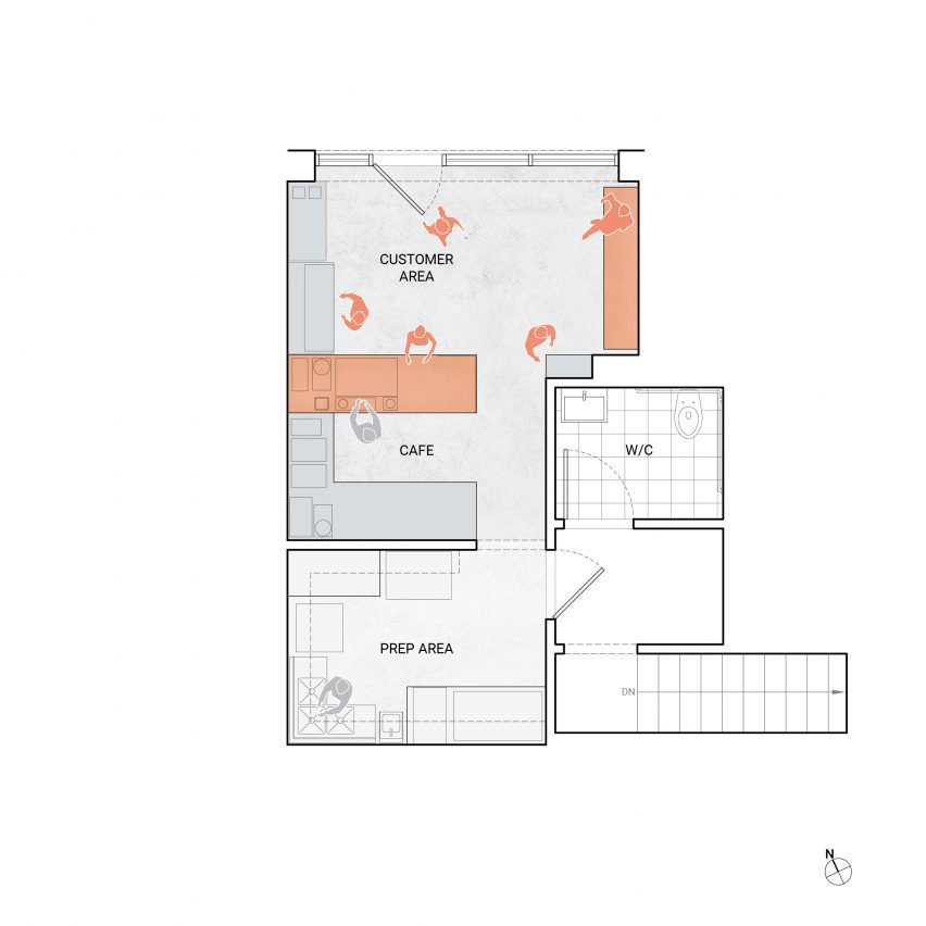 Kuppi cafe by Commoncraft New York City plans