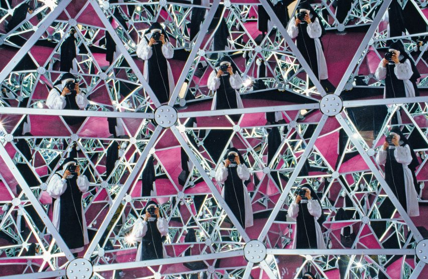 A nun in mirrors