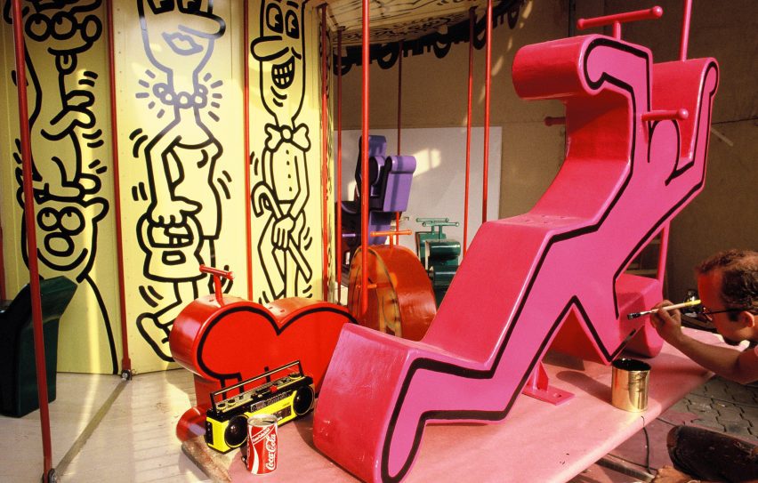 Keith Haring ferris wheel seats