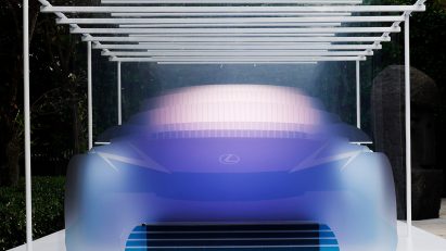 blue car