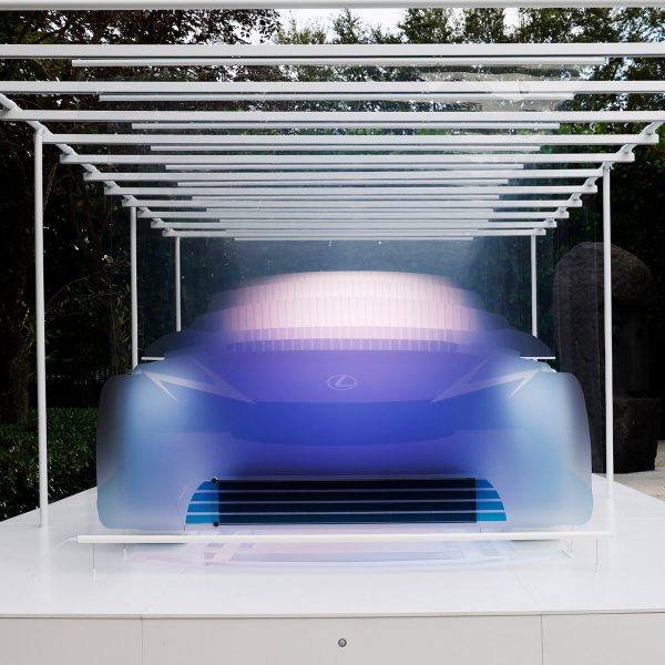 blue car