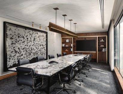 Marble board room meeting table