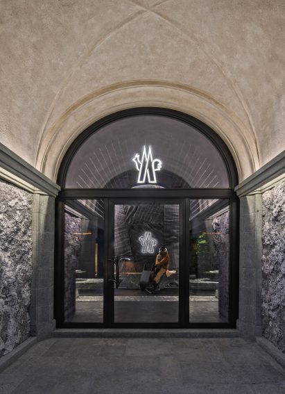 Moncler Grenoble flagship store entrance