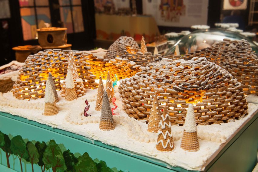 a stack of gingerbread petals