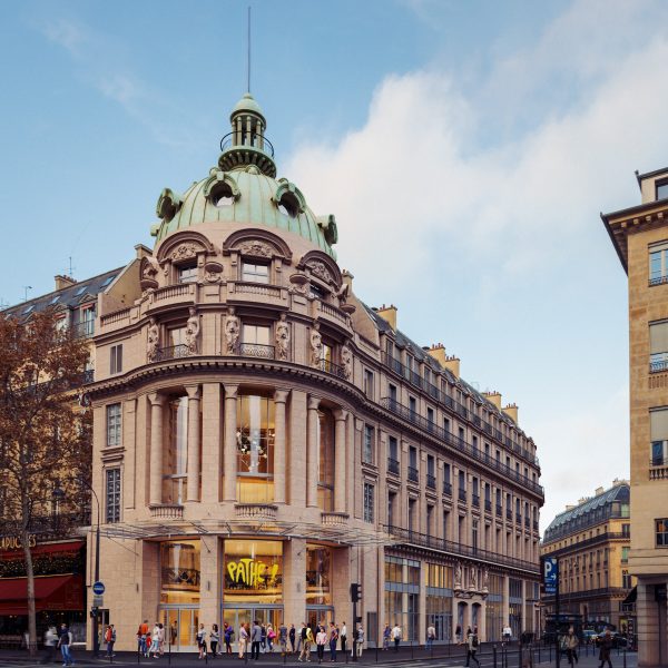Render of the exterior of Pathé Palace, France, by Renzo Piano Building Workshop