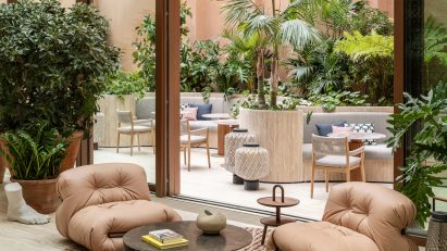 Interior of Six Senses Rome hotel