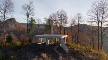 Pezo von Ellrichshausen creates lookout tower and sunken shelter in Chile
