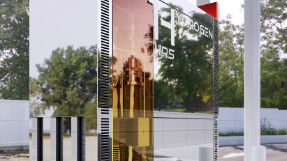 HRS hydrogen station by Philippe Starck