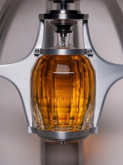 Detail of whisky bottle