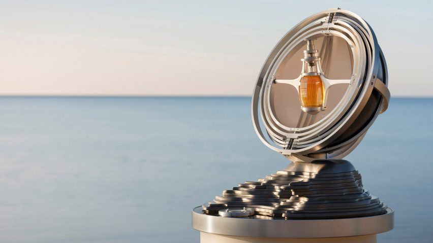 View of whisky decanter