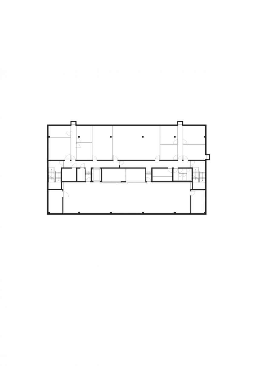 Basement plan of Texoversum by Allmannwappner and Menges Scheffler Architeckten