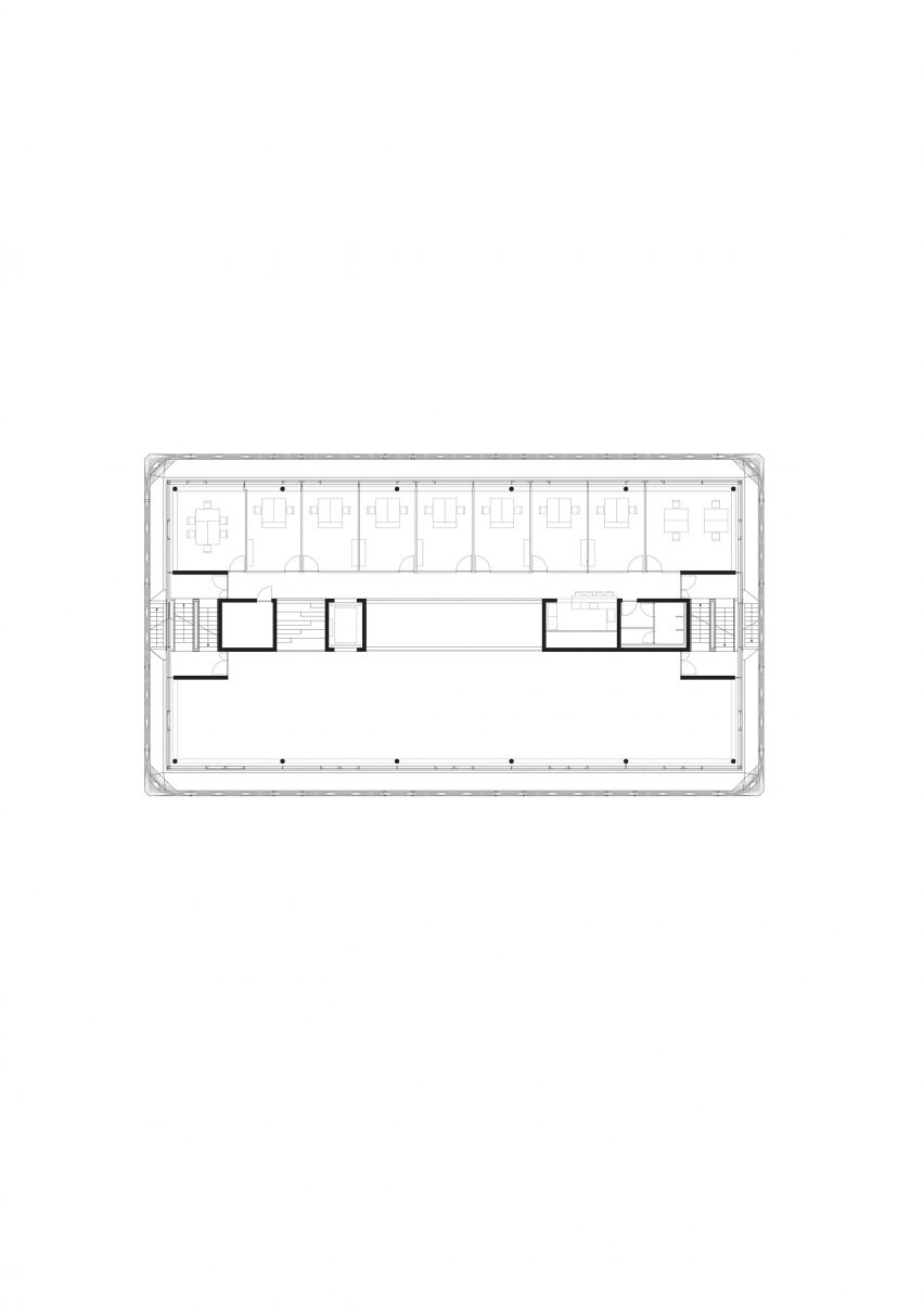 Plan 2 of Texoversum by Allmannwappner and Menges Scheffler Architeckten