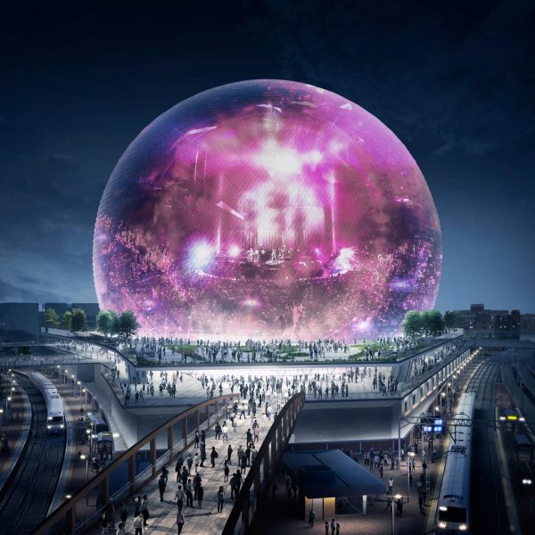 Michael Gove and the MSG Sphere in Stratford 