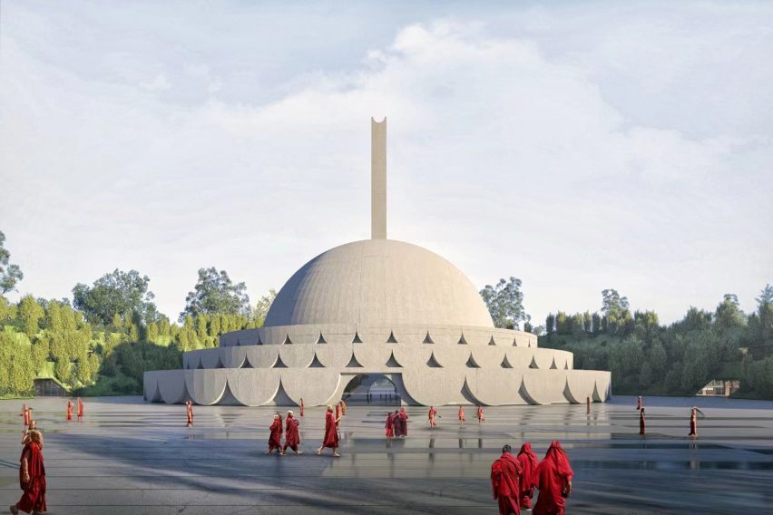 Ramagrama stupa masterplan by Stefano Boeri Architetti